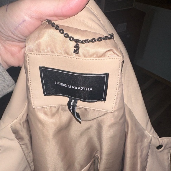 Beautiful BCBGMAXAZRIA real leather Jacket.  Super soft.  Only worn a few times. - Picture 2 of 2